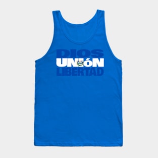 El Salvador Motto Flag Tank Top